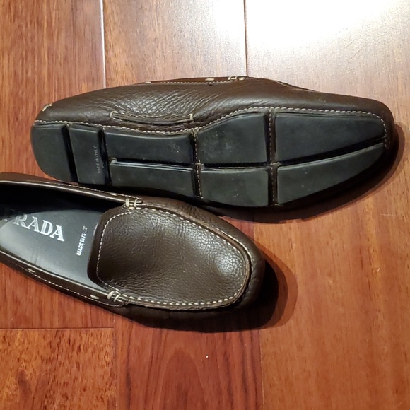 Prada brown loafer/driving shoe - Picture 3 of 5